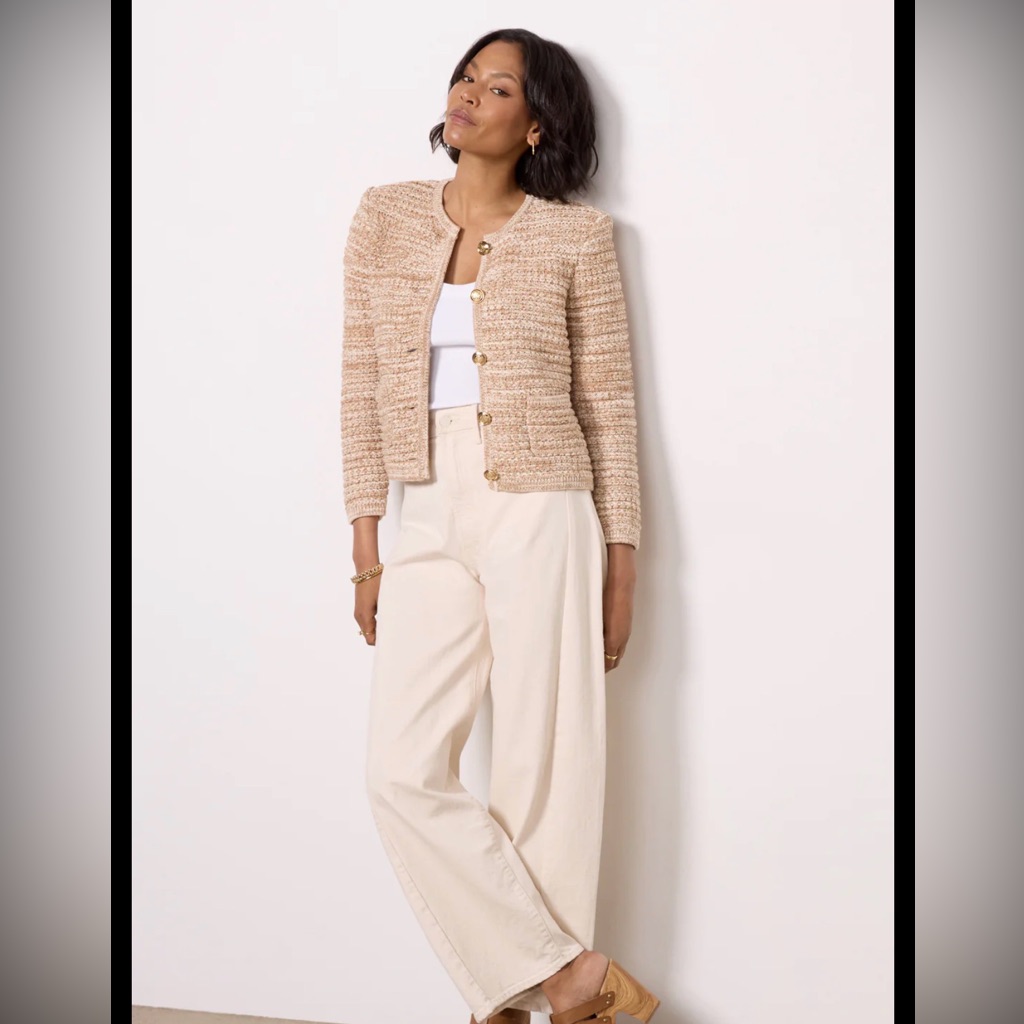 Ba&Sh Guspa Cardigan In Beige